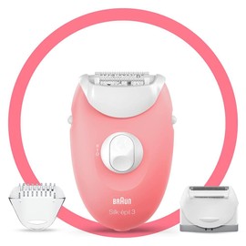 Braun Silk-épil 3 3277 Smartlight, 2 Speed Control, Wired Epilator / Pink