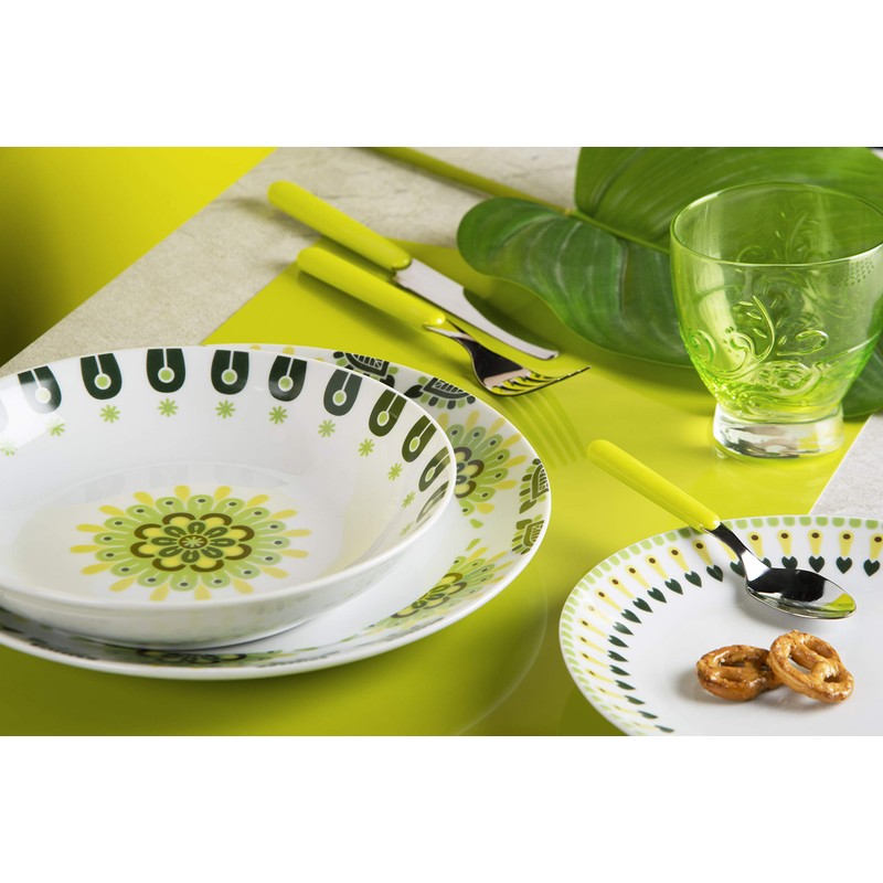 Color Life Cutlery 24 Pieces Fashion Green