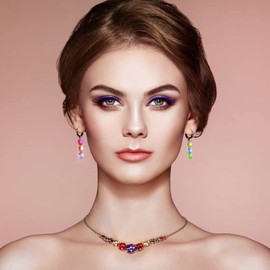 300 Pcs Acrylic Heart Shape Beads for Jewelry Making Craft DIY - Colorful Loose Beads for Bracelet Necklace Earrings - Small Hole Spacer Beads Mini Charms (8 Colors)