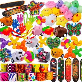 Taulaap 50 Pcs Party Favors Toy Assortment for Kids Birthday Party, Pinata Filler Goodie Bag Stuffers, School Classroom Rewards, Treasure Box Toys, Treasure Chest Carnival Prizes Bulk Toys