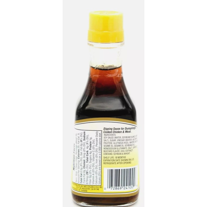 Wei-Chuan Dumpling Sauce Regular 6.5 oz ~ Exp 8/29/2025