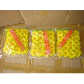 made in Vietnam Plastic Artificial Yellow Apricot Flower (HOA Mai) 3 Bags