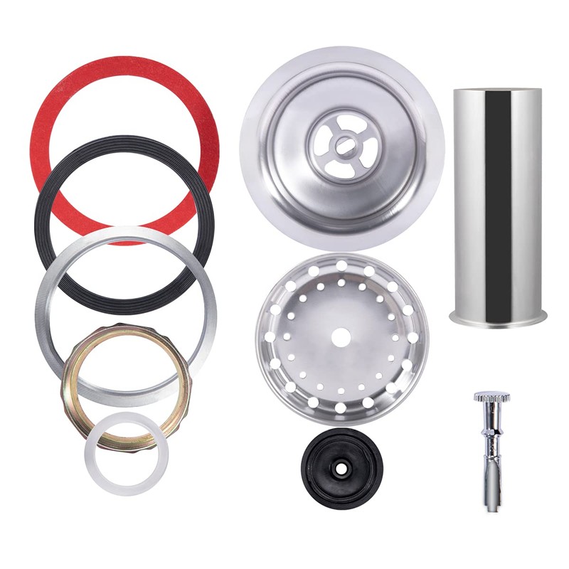 UNI-DRAIN Kitchen Sink Drain Stainless Steel Replacement Kits for Opening