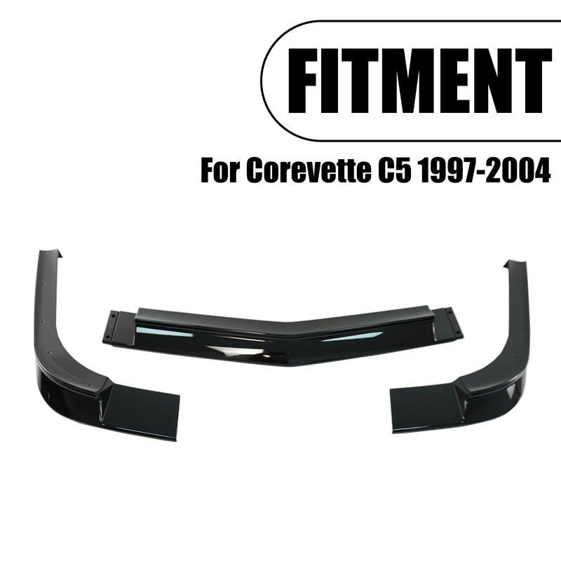 PFRREOR Front Splitter Front Bumper Lower Lip for Corvette C5