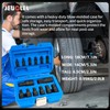 JEUCLEL 14Pcs Impact Grade Allen Bit Socket Set, SAE Hex