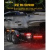 Partsam Submersible LED Trailer Tail Light Kit, Rectangular Trailer Lights+ID