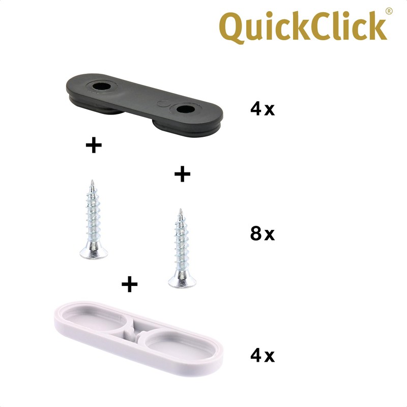 Wagner QuickClick® Tandem Plastic Gliders Chair Glides Set of 4