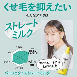 Diane Hair Milk, Straight, Sweetberry Floral Scent, Non-Rinse Treatment, Perfect Beauty, Straight Milk, 3.4 fl oz (100 ml)