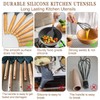 Umite Chef Kitchen Cooking Utensils Set, 33 pcs Non-stick Silicone