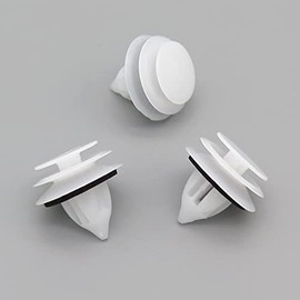 VVO Fasteners- White Plastic Front Door Card Clips for Mazda MX-5, 3, CX-3, CX-5, RX-8, 2, (Pack of 10)