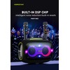WorryFree Gadgets Portable Party Speaker, 120W Output, IPX6 Waterproof, Bluetooth