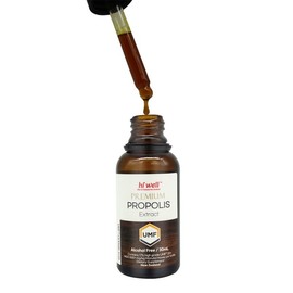 Highwell 하이웰 프리미엄 액상형 프로폴리스 익스트랙트 무알콜 스포이드 UMF20+ 30ml 5통 Highwell Premium Liquid Propolis Extract Alcohol-Free Dropper UMF20+ 30ml Pack of 5