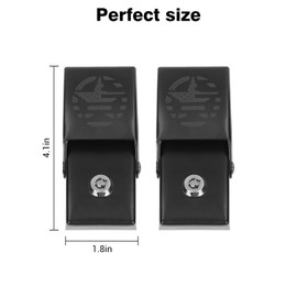 JeCar - Juego de pestillos de aluminio para capó, accesorios exteriores compatibles con Jeep Wrangler 2007-2023 JK JL Gladiator JT Truck, Star