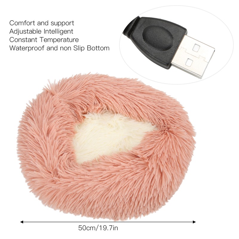 Electric Pet Heating Bed Adjustable Temperature Waterproof USB Heating Cat