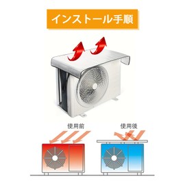 Outdoor Unit Cover, Aluminum Foil, 37.4 x 18.5 inches (95 x 47 cm), For Winter, Air Conditioner, Outdoor Unit, Sunshade, Heat Shielding Protection, Temperature Rise, Suppression, Waterproof,