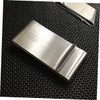SHOWERORO Stainless Steel Money Clip Wallet Slim Three-folding Credit Card