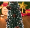 Mini Green Christmas Tree, Artificial Small Pine Tree, Snow Tree