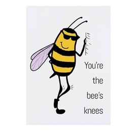 'You're The Bee's Knees' Temporary Tattoo - Water Resistant, Skin-Safe, Non-Toxic Transfer (TO00083943)
