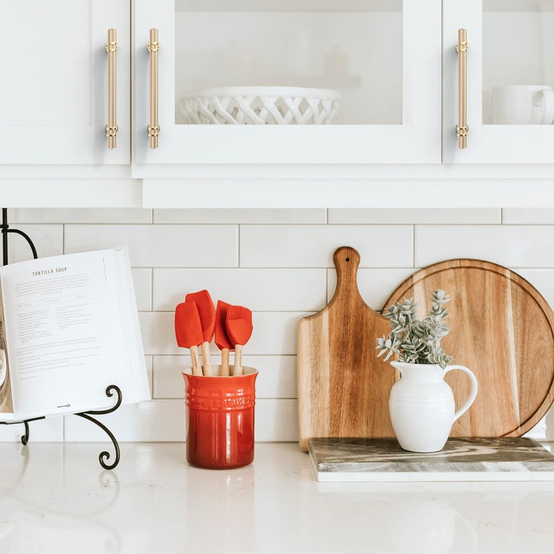 Coinkoly 10 Pack 5"(128mm) Gold Cabinet Pulls Knurled Kitchen Cabinet