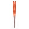 Aoba Chopsticks Natural Wood, Candelabra Thread, Orange, 7.1 inches (18