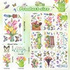 Spring Summer Window Clings Hello Spring Stickers, 97 Pcs Tulip