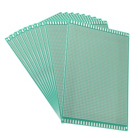 uxcell Circuit Board DIY Soldering 4.7 x 7.1 inches (12 x 18 cm) Single Sided Universal Print Pack of 10