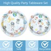 80 Pcs Space Birthday Party Supplies Paper Plates Napkins Forks