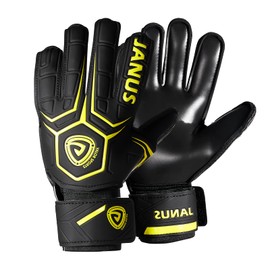 YOMYM Guantes de Portero de Fútbol para Adultos, Niños y Adolescentes, Guantes de Práctica de Fútbol, Agarre Fuerte, 4 mm, Unisex, Talla 5