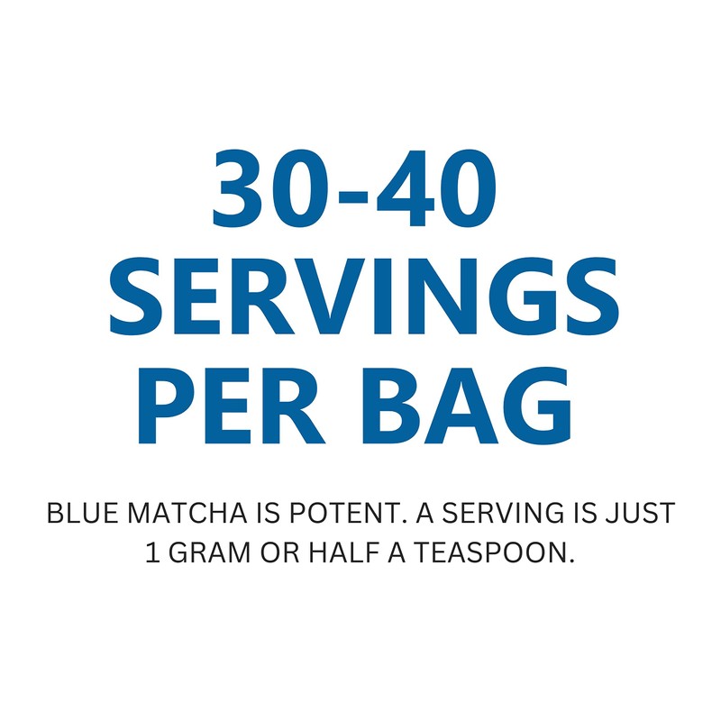 ToroMatcha Blue Matcha Powder, Butterfly pea flower powder, 40g