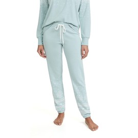PJ Salvage Pantalones de Mujer con Bandas para Mujer, H-Ice Blue, XL
