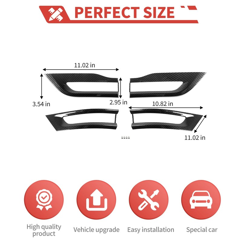 Amayum Taillight Cover Fit for Jeep Grand Cherokee 2014-2020 Tail