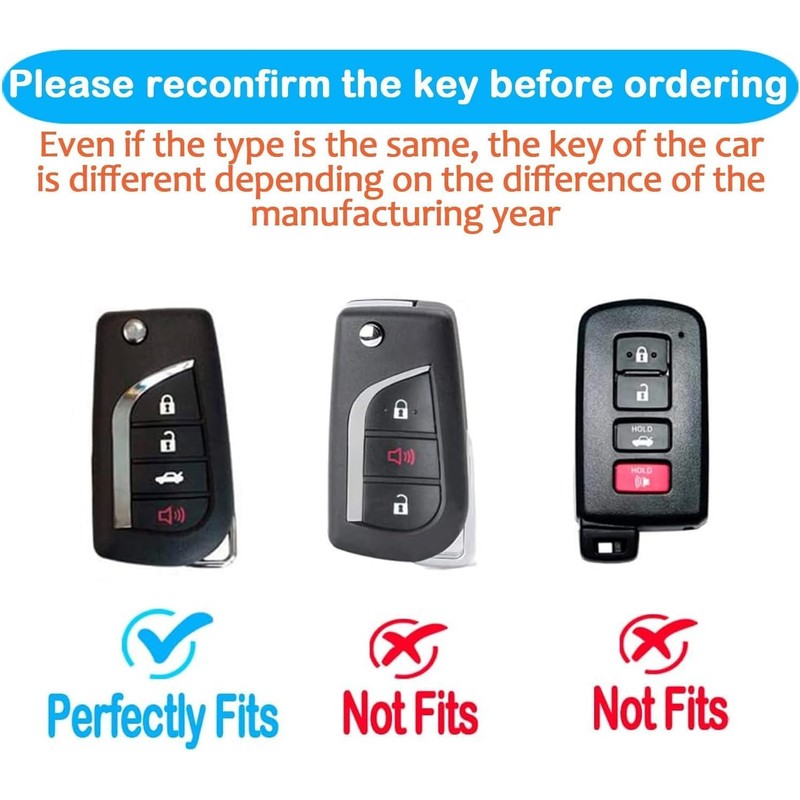 Tukellen for Toyota Key Fob Cover Special Soft TPU Key