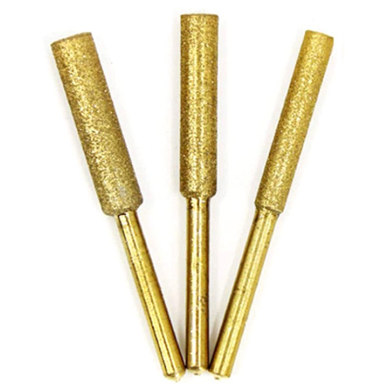 8Pcs Chainsaw Bits Titanium Plated Diamond Sharpener High Hardness Electric