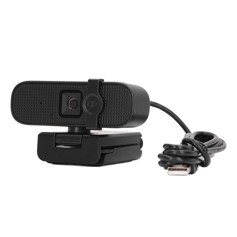 PC Webcam 2K UHD with Microphone Wide Angle USB Plug
