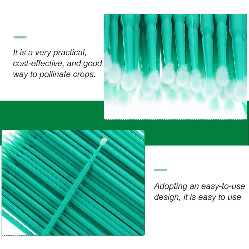 SUPVOX Pollination Tool, 100Pcs Vegetable Pollinator Brush Manual Pollination Tool