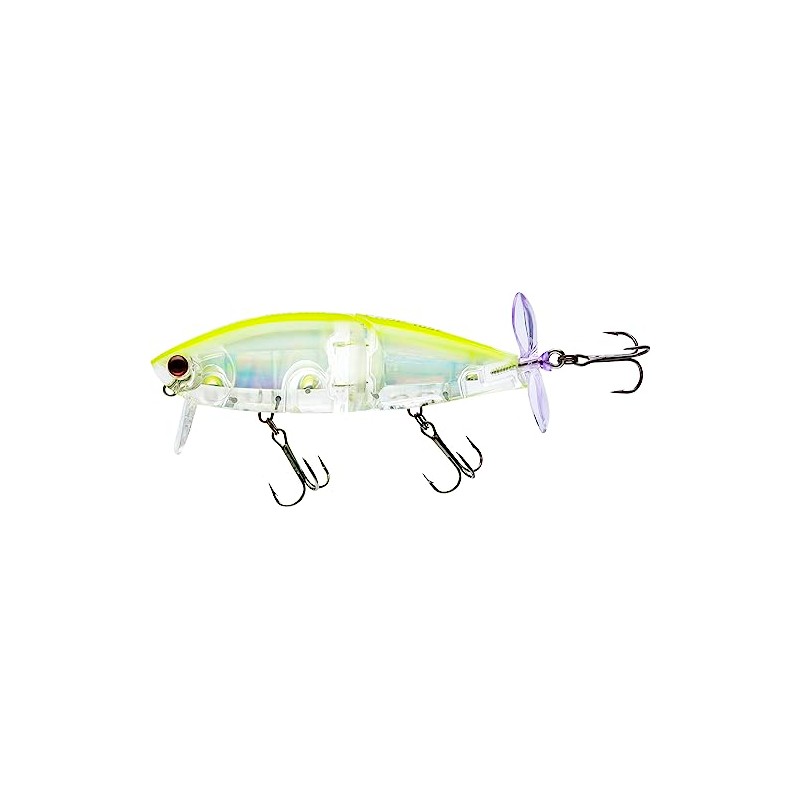 Yo-Zuri R1475-PCLS: 3Db Wake Prop (F) 85Mm 3-3/8", Prism Chartreuse