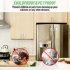 6 Packs Sliding Cabinet Locks, Modacraft Baby Proofing U-Shaped Child