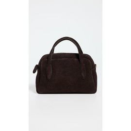 Madewell Women's Suede Satchel, Dark Carob, Brown, One Size