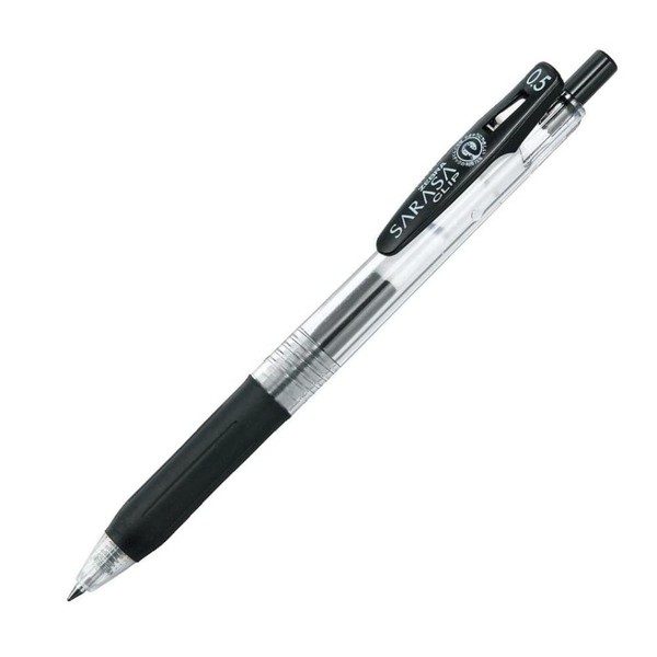 Zebra gel ball pen Sarasa clip 0.5 black, black