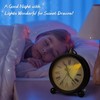 RODH Battery Alarm Clock,Vintage Retro Alarm Clock with Night Light，Hangable,Super