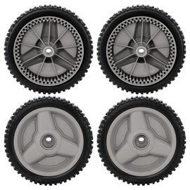 CheeMuii 4 Pack 532401274 Lawn Mower Wheels Kit 8" Push Mower Front Drive Wheels Replace for 401274X460 401274 532411081 Fit for HU700F Self Propelled Lawn Mower Tractor