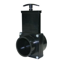Valterra 7302 ABS Gate Valve, Black, 3" Slip x Spig