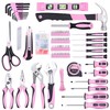 FASTPRO Pink Tool Set, 220-Piece Lady's Home Repairing Tool Kit