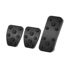 A ABSOPRO Car Foot Pedal Accelerator Gas Brake Clutch Pedal Cover Kit Black Item Replacement