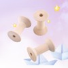 10 Pcs Unfinished Wooden Spools, Empty Thread Spools for Thread