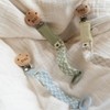 Bibs Dummy Clip, Petrol/Baby Blue