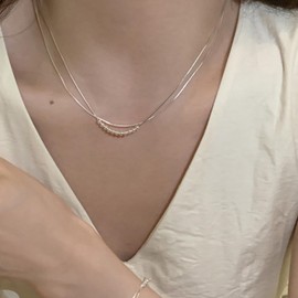 Embtrem To My Daughter - Collar de plata con abalorio para mujer, regalo de cumpleaños para mujeres, de mamá y papá, Cobre, Sin piedra preciosa