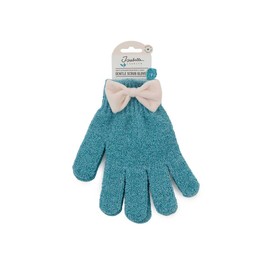 Isabelle Laurier - Pack of 2 Bath and Shower Exfoliating Gloves - Wash Cloth Exfoliating - Blue - Gift for Women