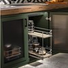 Home Zone Living Pull Out Kitchen Cabinet Organizer with 2