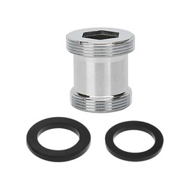 Brass Faucet Adapter, 22mm Male Thread to 24mm Male Thread Tap Joint Connector Faucet Water Purifier Aerator Adapter (Height 24.5mm)